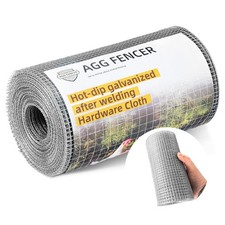 AggFencer 8inch x 25ft Hardware Cloth 1/4 inch Chicken Wire Fencing 23Ga