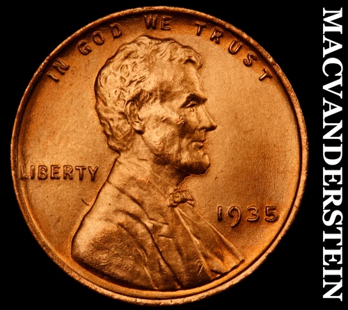 1935 Lincoln Wheat Cent- Choice Gem Brilliant Uncirculated Luster #i9738