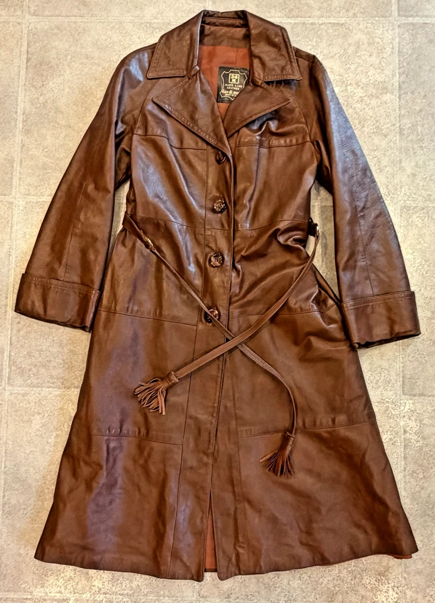 Leather Trench Coats for Women for sale | eBay