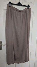 WALLIS SKIRT SIZE 16 Brown Back Elastic Back Long Spring Summer Holidays Wear 
