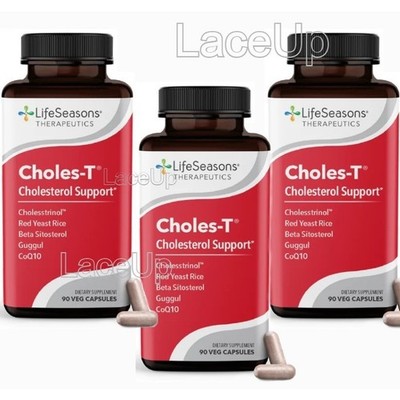 3x - Life Seasons Choles-T Support 90/270 Veg Capsules **EXP 2028