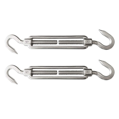 #ad M6 Super Heavy Duty Stainless Steel 316 Hook to Hook Turnbuckle 2 Pieces 2P... $18.42