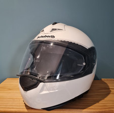 BNIB Schuberth C3 Pro Gloss White Sz M 56/57cm Flip Front Helmet Motorcycle Bike