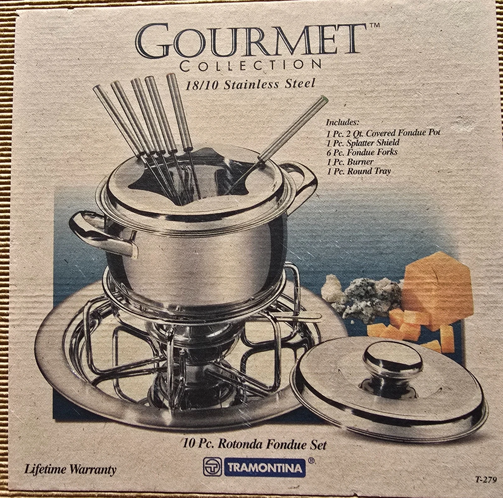 Gourmet Collection 18/10 Stainless Steel, 10-piece fondue set by Tramontina
Opens in a new window or