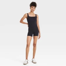 Women's Everyday Soft Short Active Bodysuit - All In Motion Black XL: