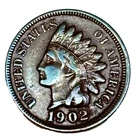 1902 Indian Head Cent Penny – Better Detail VF/XF