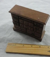 1:12th Scale Creekside for Concord Walnut Dresser for Miniature Dollhouses