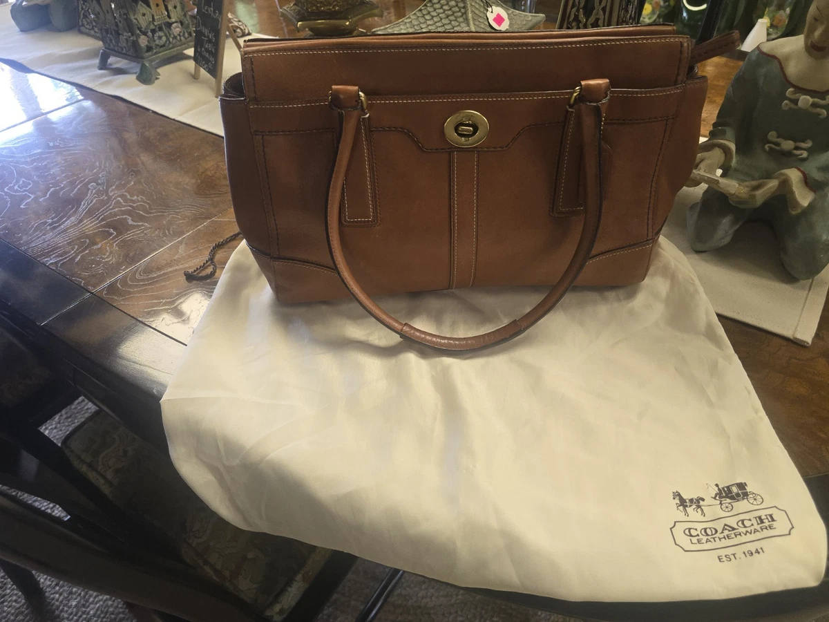 25+ Coach Hampton Turn Lock Bags & Women's Leather Exterior for