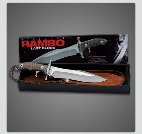 Rambo Last Blood Heartstopper 9” Knife and Sheath - Picture 5 of 13