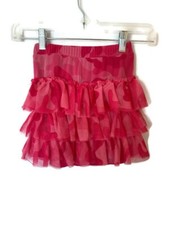 Girls Size M7/8 Children's Place Pink Ruffle Tutu Elastic Waist Skirt - C-