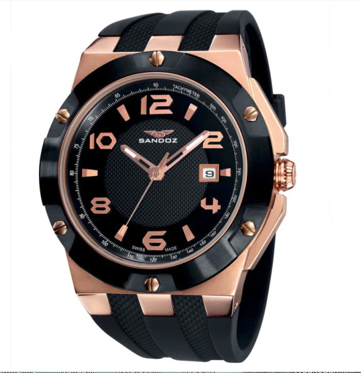 Sandoz Caractere Character 81317/95 men's watch Pink Gold
