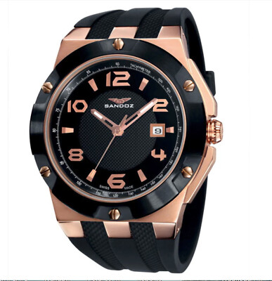 Sandoz Caractere Character 81317/95 men's watch Pink Gold