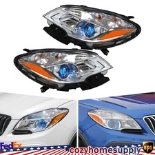 Headlights For 2013 2014 2015 2016 Buick Encore Halogen Replace Headlamps LH+RH