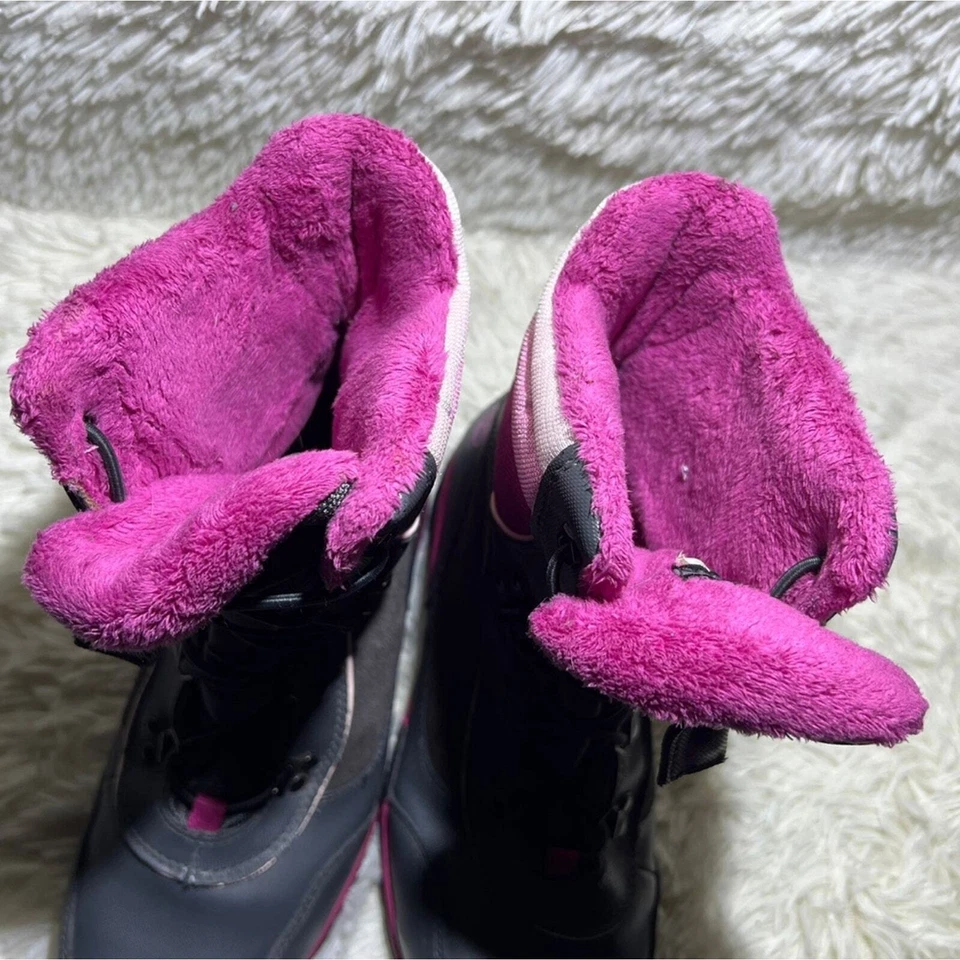 Timberland Niñas ThermoLite Cuero Genuino Impermeable Botas de Invierno Talla 7 Rosa Foto 3 de 4