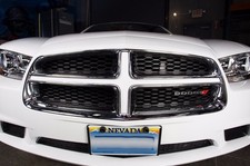 Vinyl Graphics Decal Wrap Kit Fits 2011-2014 Dodge Charger Grille Insert - White