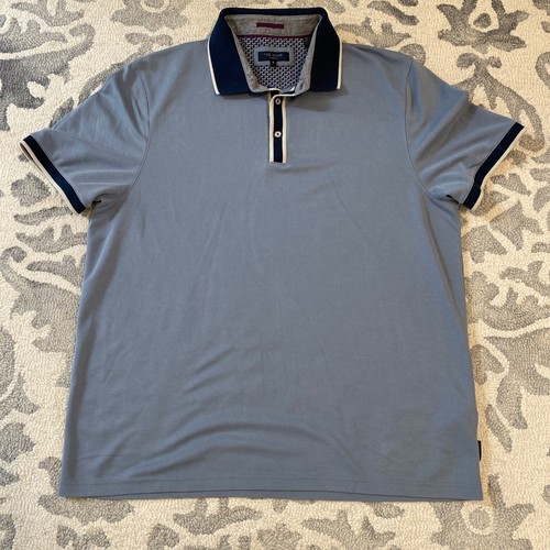 Mens Ted Baker Red Polo Shirt Size 6 