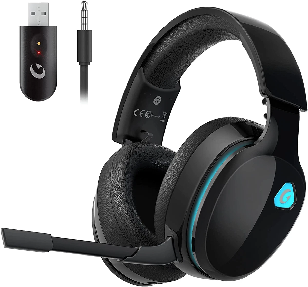 2.4Ghz Wireless Gaming Headphones PC PS4 PS5 Mac Nintendo Switch