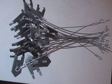 5 Dozen WOLF FANG HEAVY DUTY EARTH ANCHORS 15" STAKES [TRAPS TRAPPING SNARES]