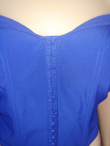 NWT Lulumari Women Blue Strapple Corsette top Small NWT - Picture 2 of 9