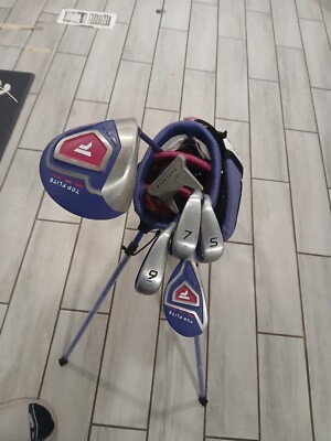 Top Flite ジュニア 8ピース コンプリートゴルフセット Top-Flite 2022 Junior Boys 8-Piece Complete Golf Club Set – Youth