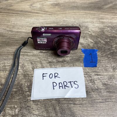 Nikon Coolpix S5200 3'' Display 16.0 MP 6X Optical Zoom Digital Camera For Parts