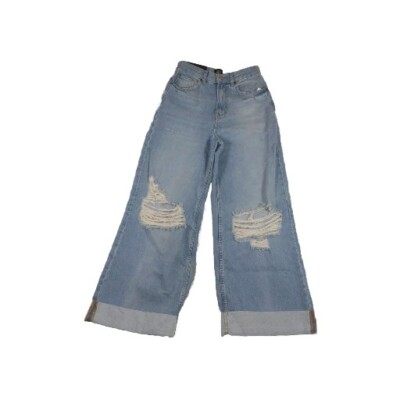 BDG Urban Outfitters Skater Jeans Baggy Wide Leg Distressed High Rise Denim Sz26