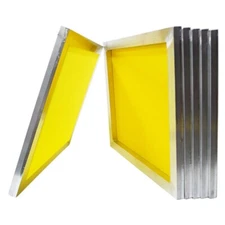 6PCS Aluminum Frame Silk Screen Printing Screen with 200 Mesh Yellow Mesh 007596