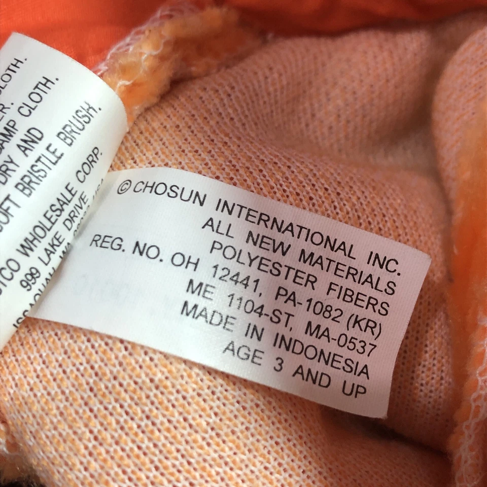 Disfraz de calabaza Jack-O-Lantern niños pequeños traje Halloween felpa naranja Foto 3 de 4