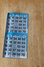 Bingo Paper Sheets 2V9 2 Cards Per sheet 9 Sheets Per Book 50 Books Per Pack