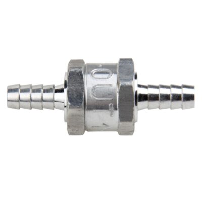 Aluminum Alloy Non-Return One-Way Fuel Line Valve Silver Tone 2 Pcs 1/2 - Foto 5