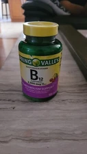 Spring Valley Vitamin B12 Dietary Supplement, Metabolism Support, Cherry,120 Ct