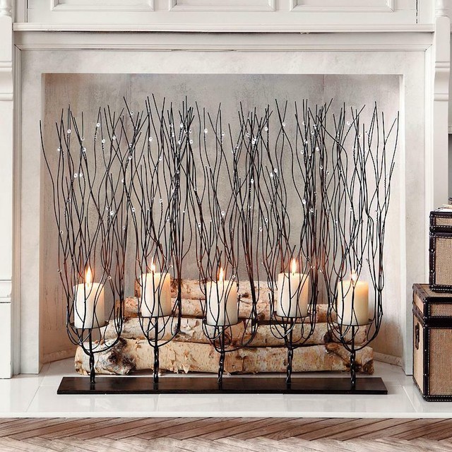 Bird Twig Tree Branch Candleholders Rustic Elegance Tabletop
