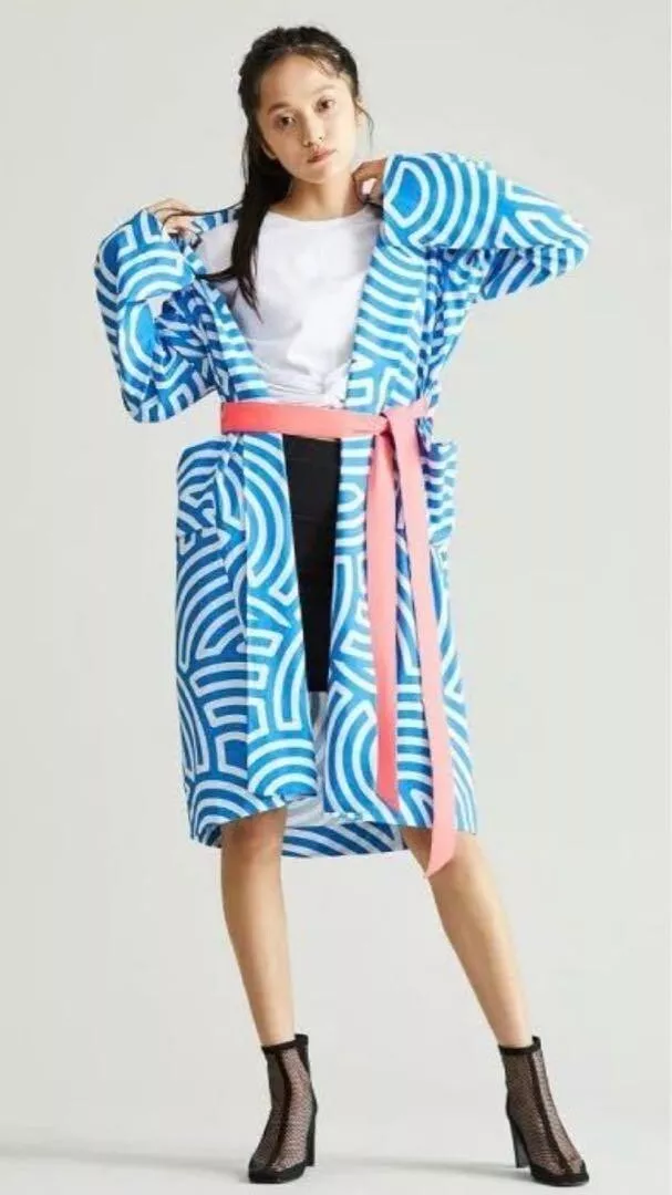 adidas Tokyo Pack Yukata Jacket Kimono HIROKO TAKAHASHI Blue Jacket M Size