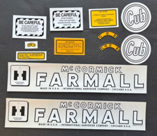 McCormick Farmall Cub Tractor Decal Set 1947 IH International Farmall NEW 12-Pc