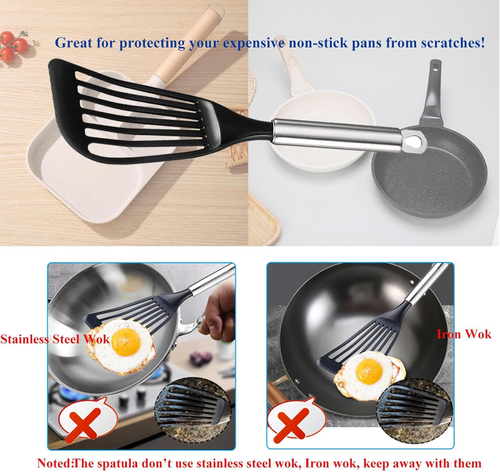 Tenta Tenta Kitchen Fish Spatula for Kitchen Use,Iron Fish -Slotted Kitchen Spat - Picture 5 of 12