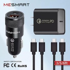 For Samsung Galaxy S24 S23 S22 Ultra Fast Wall Car Power Charger USB-C Cable Lot