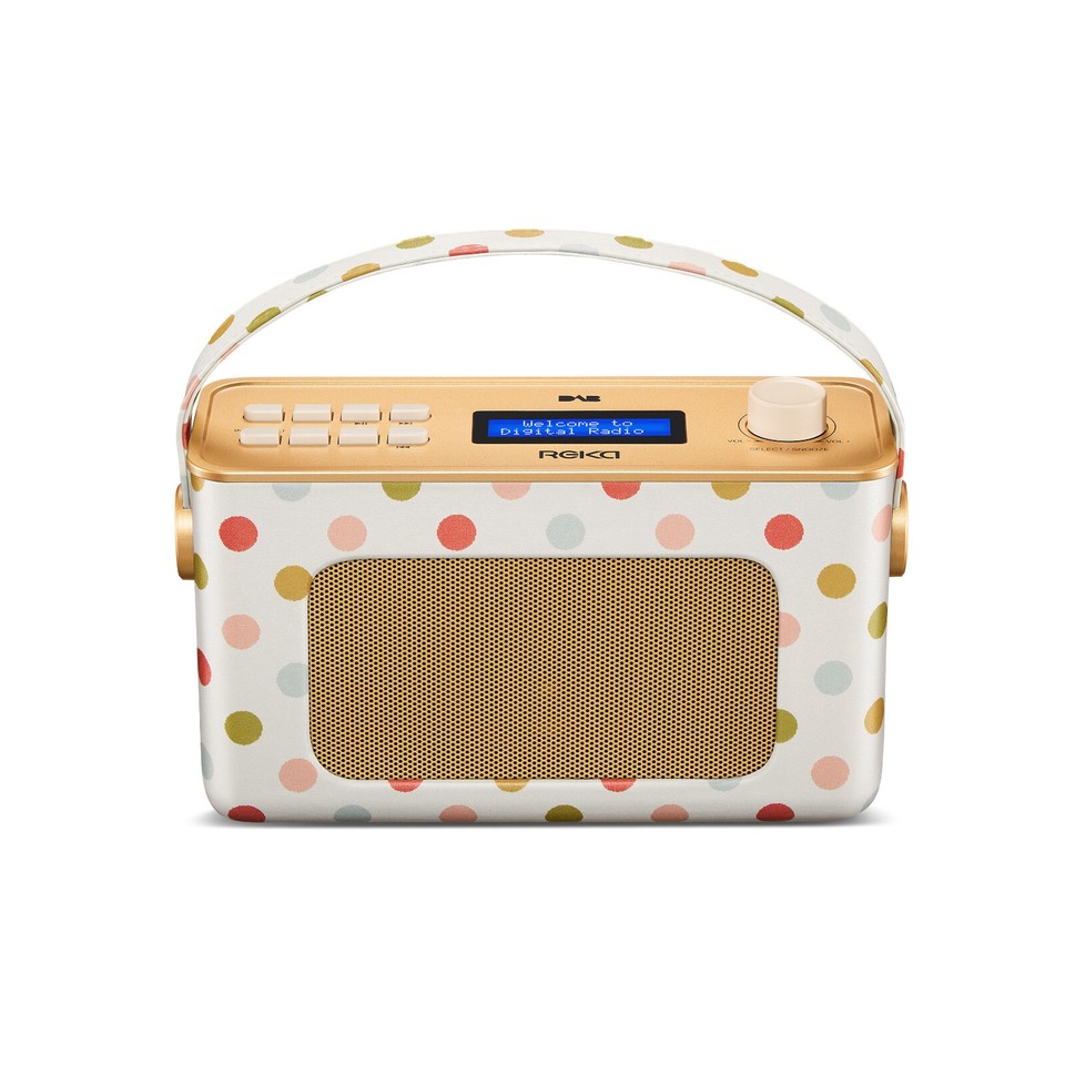 REKA DAB/DAB+ FM Radio, 3W Output, Bluetooth, Clock, Alarm, Mains Plug