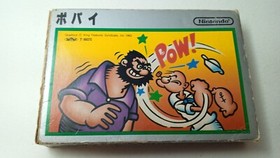 ✨ Popeye Famicom Silver Box Nintendo Boxed FC NES 1983 HVC-PP ✨