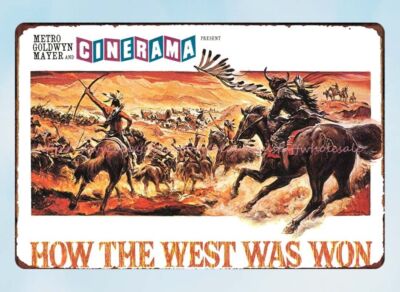 How The West Was Won 1962 Orpheum Theatre San Fransisco metal tin sign