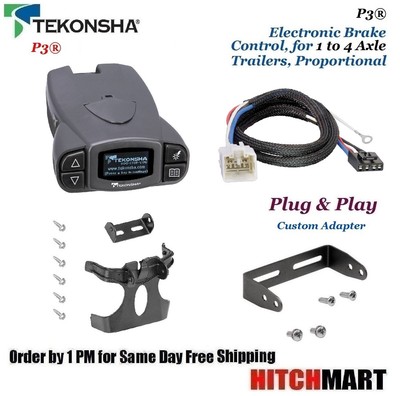 TEKONSHA P3 TRAILER BRAKE CONTROL & ADAPTER FOR 2014-2016 TOYOTA 4