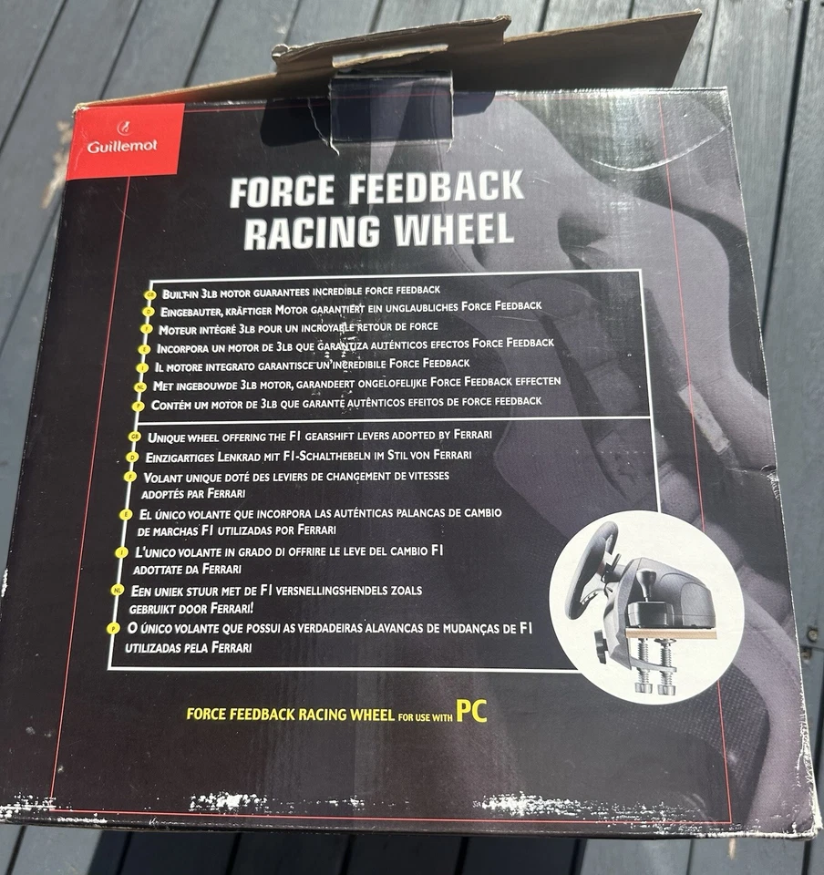 Guillemot Ferrari Force Feedback Racing Wheel with pedals and driver disk PC/Mac - Image 3 of 4