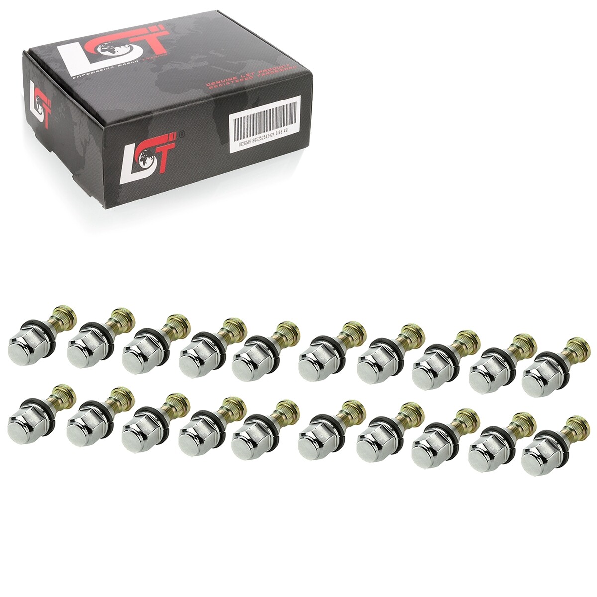 20x Universal Wheel Bolt Knurled Bolt with Wheel Nut - M12x1.5 x 47mm *NEW*