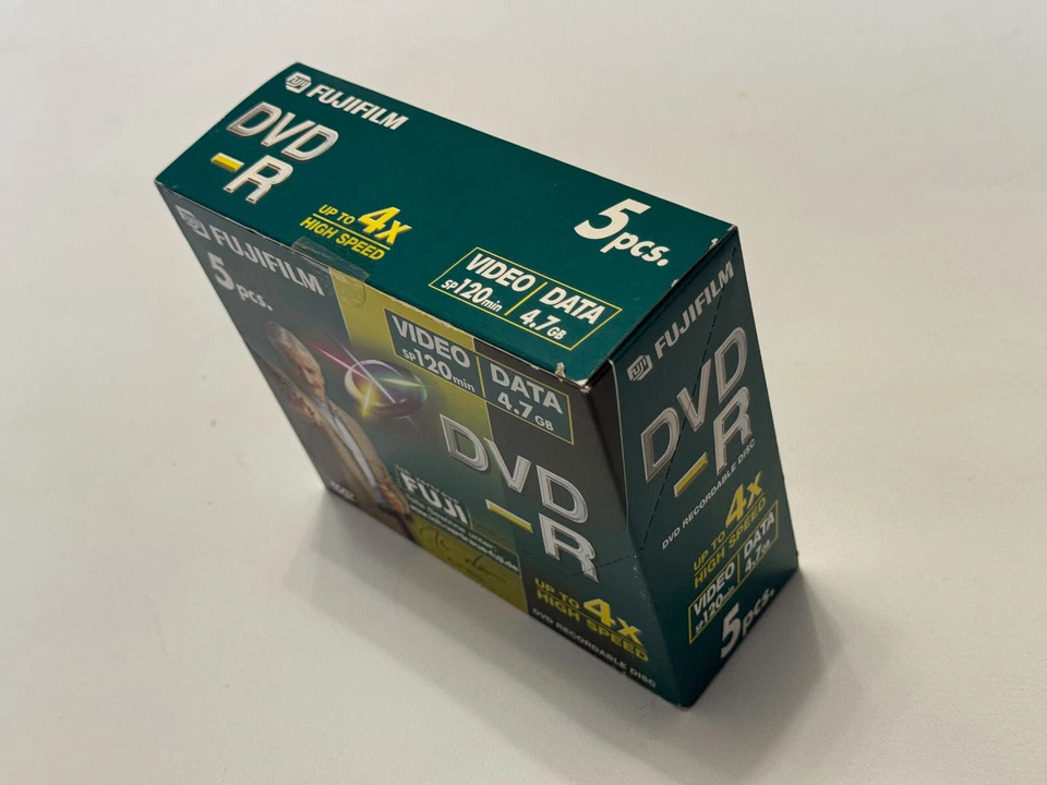 Fujifilm DVD-R 4.7GB / 120min Neu 5 Stück VERSIEGELT - Bild 3 von 3
