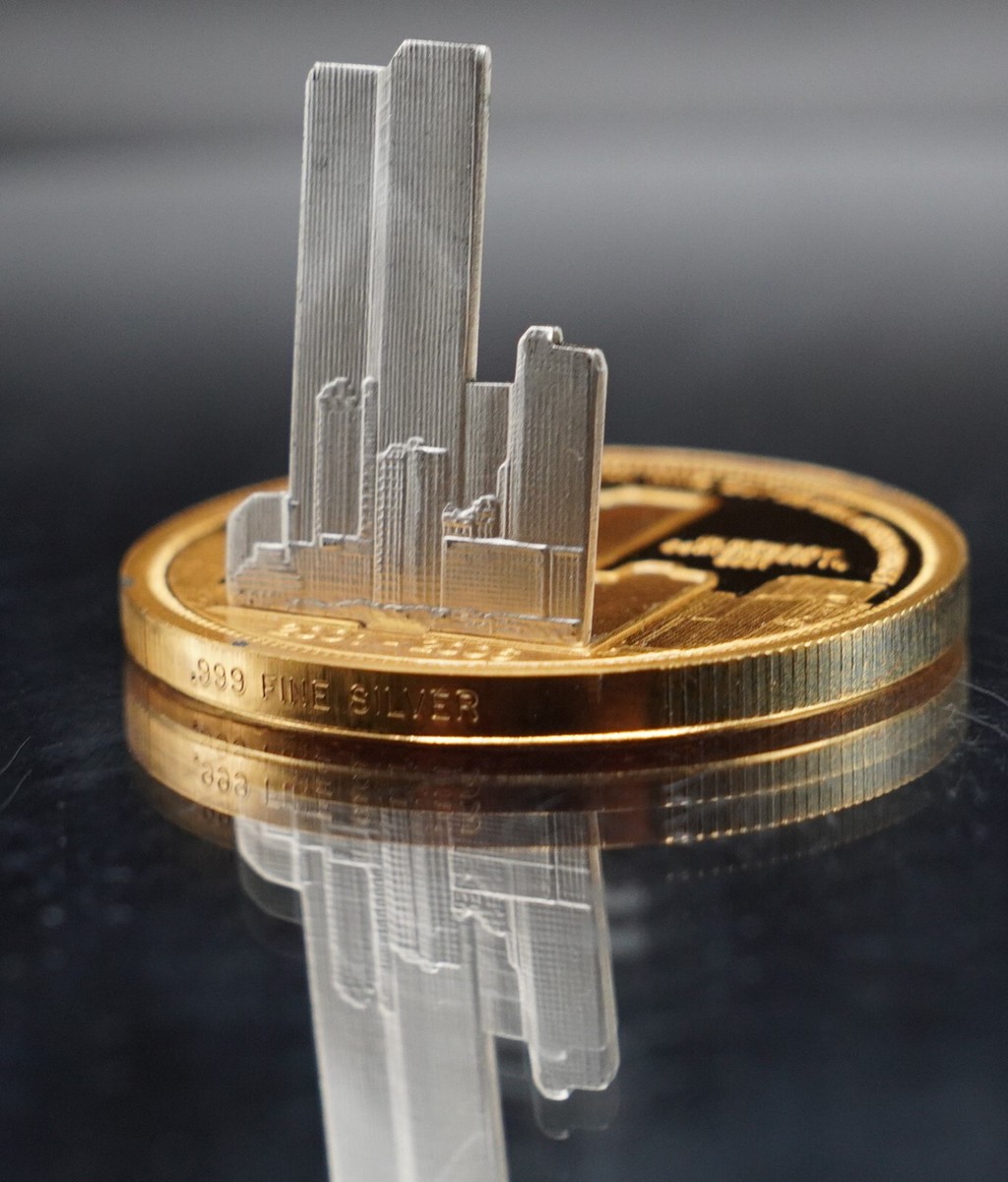 2006 Twin Towers 9/11 World Trade Center 24k EP 1oz 999 FINE