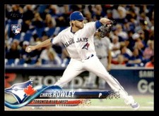 2018 Topps #315 Chris Rowley Rookie Card Toronto Blue Jays