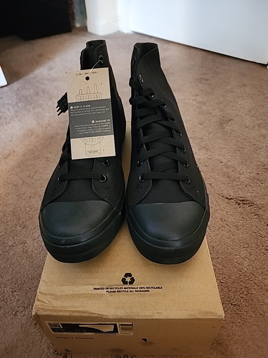 Shoes for Crews Pembroke, Men's, Women's, Unisex, Slip Resistant, M 10.