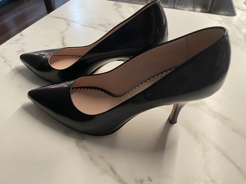 Furla Pointed Toe High Heels Black Size 37 1/2 - Picture 2 of 3