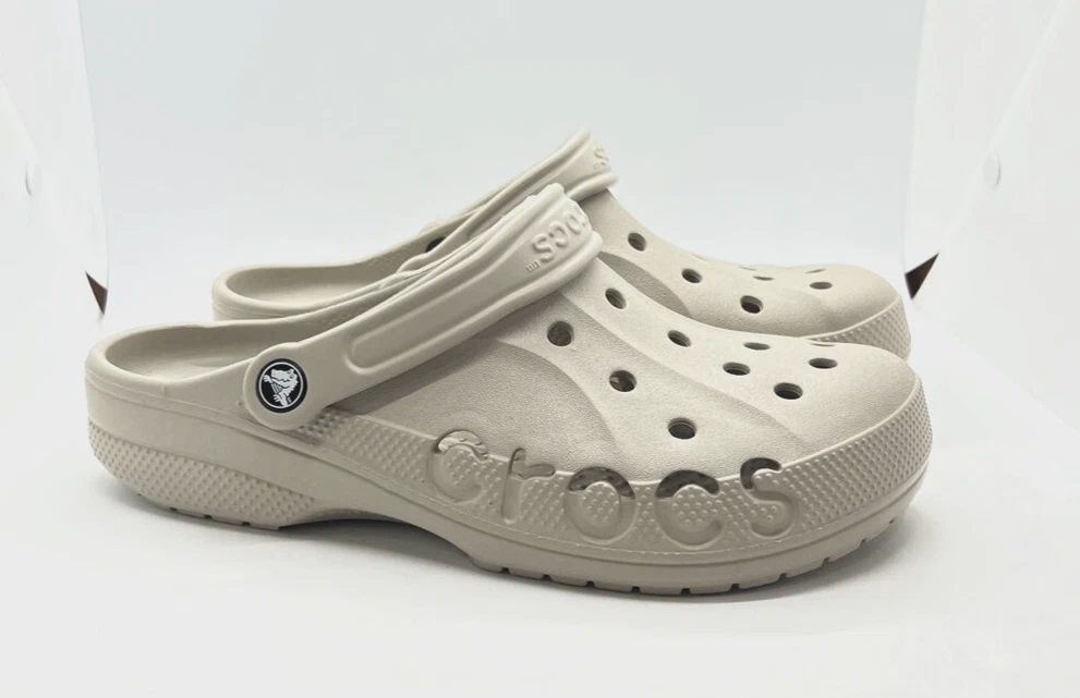 New Crocs Baya Clog Men size 8 Woman 10 Cobblestone Slip On Shoes Waterproof