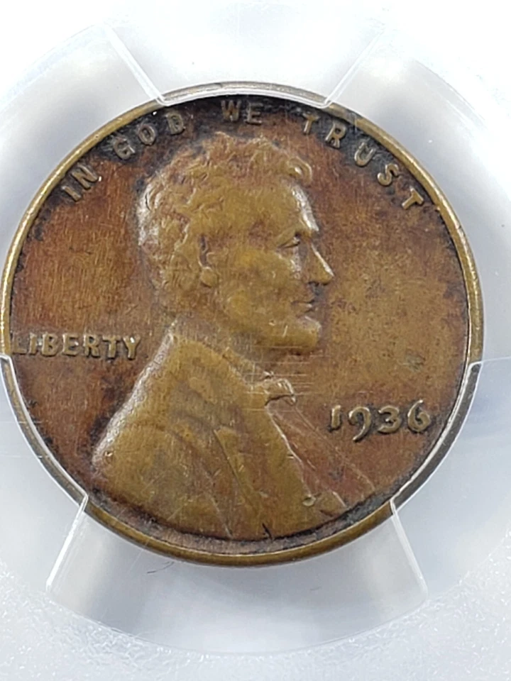  1936-P Lincoln Wheat Cent 1c FS-102 DDO PCGS XF DETAILS Scratch True View  - Image 2 of 4