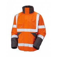 Leo Workwear Bickington Class 3 Go/rt Orange Bomber Jacket Pre